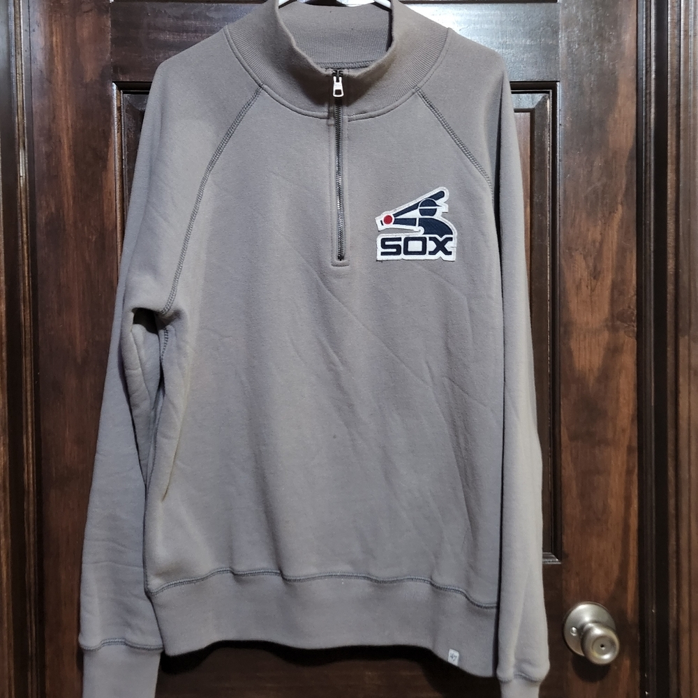 47' Forty Seven Brand White Sox Half Zip Sweater